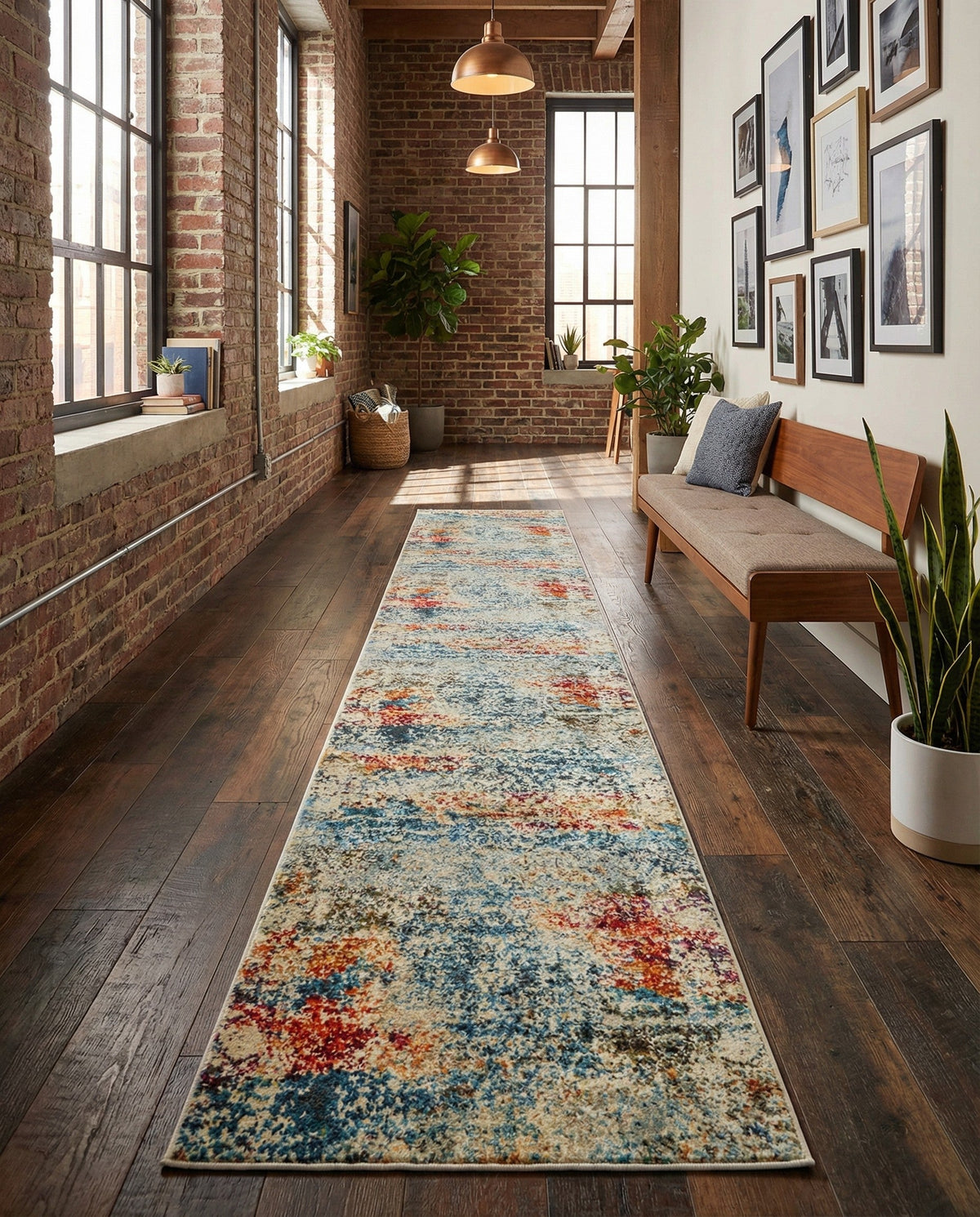 Caribbean Breeze Collection Area Rug -  Isla Runner Cream  lifestyle 56
