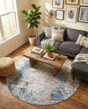Aegean Elegance Washables Collection Area Rug -  Ithaca Round Multi  lifestyle 26