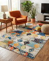 Colorburst Oasis Collection Area Rug -  Marina Rectangle Ivory  lifestyle 15