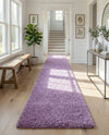 Plush Oasis Collection Area Rug - Serenity (Lilac) Runner Lilac  lifestyle 63