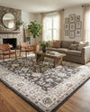 Savannah Elegance Collection Area Rug - Augusta (Fume Gray) Rectangle Fume Gray  lifestyle 13
