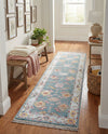 Arcadia Rugs Collection Area Rug - Eden (Gray and Blue) Runner Gray and Blue  lifestyle 64