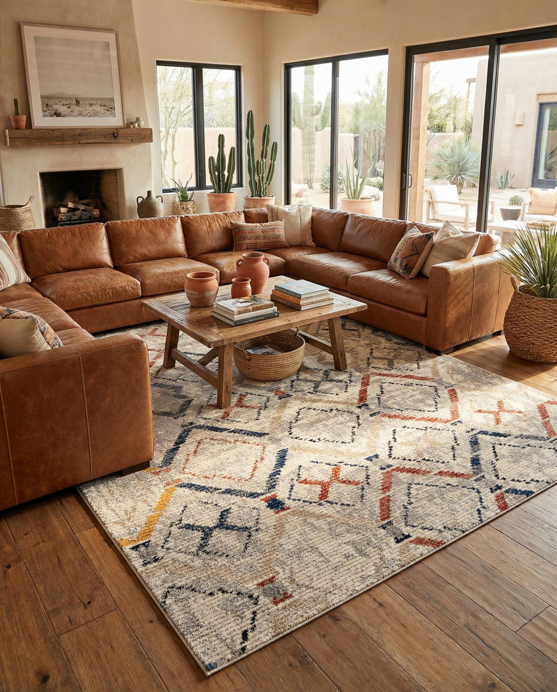Santa Fe Trails Collection Area Rug - Canyon Rectangle Multi  lifestyle 10