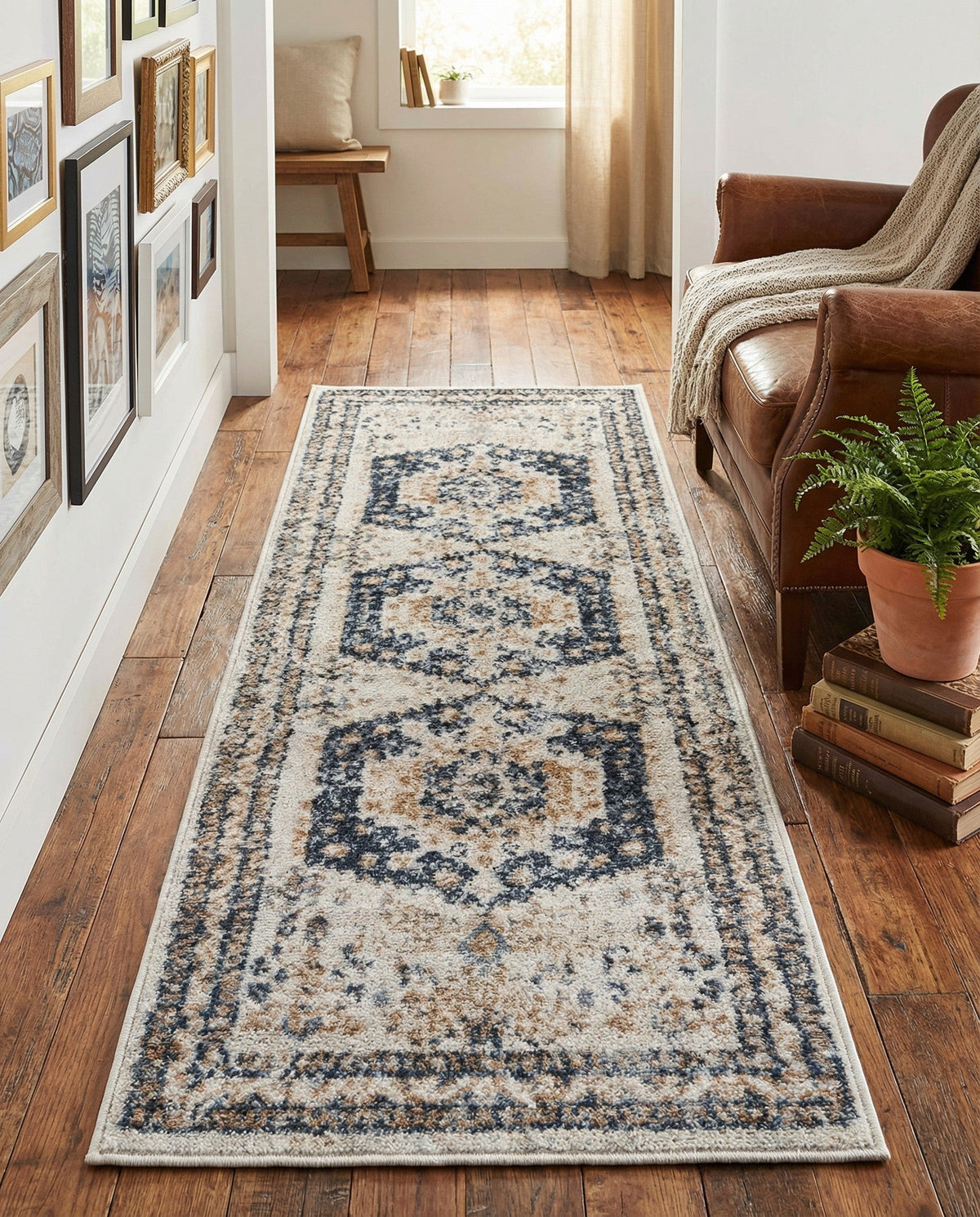 Cambridge Classics Collection Area Rug -  Pembroke (Cream) Runner Cream  lifestyle 94