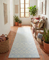 Marrakech Lattice Collection Area Rug - Medina (Light Blue) Runner Light Blue  lifestyle 25