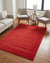 Soho Elegance Collection Area Rug - Chelsea (Burgundy) Rectangle Burgundy  lifestyle 6