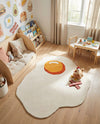 Whimsy Wonders Wool Collection Area Rug -  Dune Round White  lifestyle 11
