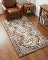 Savannah Elegance Collection Area Rug -  Tybee (Brown) Rectangle Brown  lifestyle 26