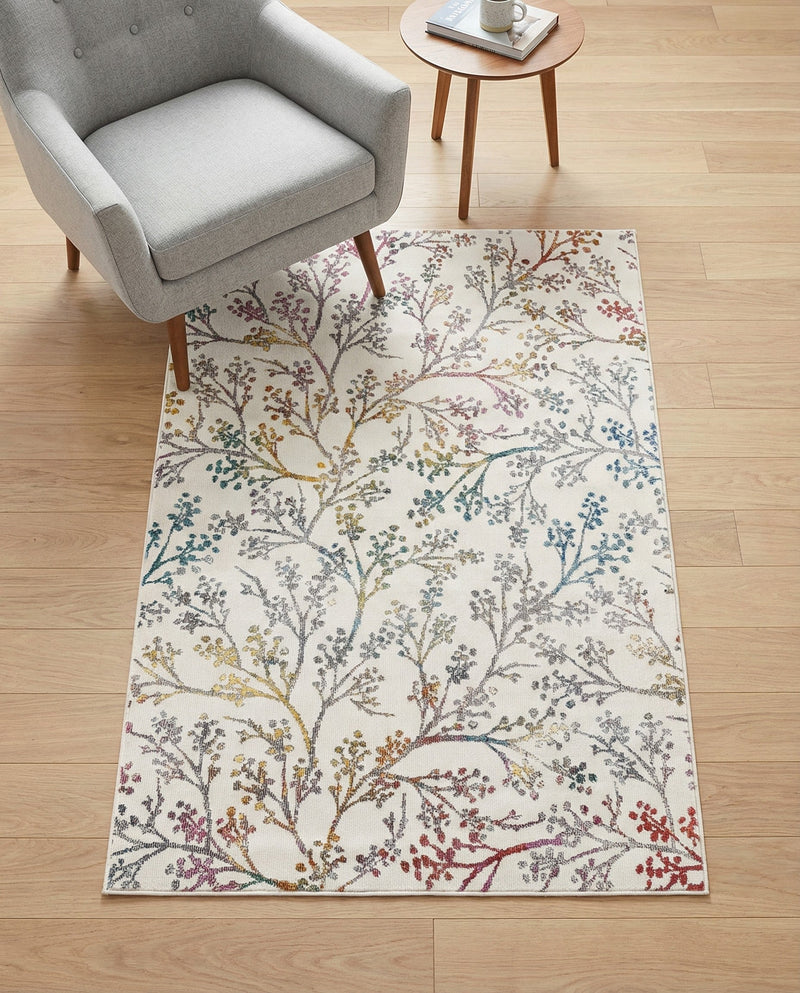 Meadow Breeze Collection Area Rug -  Sunbeam Rectangle Ivory  lifestyle 52