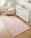 Trellis Mosaic Collection Area Rug -  Pergolatown (Light Pink) Rectangle Light Pink  lifestyle 4