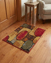 Bistro Lounge Collection Area Rug -  Cappuccino Rectangle Multi  lifestyle 28