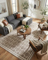 Metro Heights Collection Area Rug -  Wall Rectangle Beige  lifestyle 6