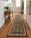 Tabriz Tapestry Collection Area Rug - Sahand (Brown) Runner Brown  lifestyle 50