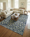 Savannah Elegance Collection Area Rug -  Riverfront Rectangle Navy Blue  lifestyle 16