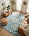 Arcadia Rugs Collection Area Rug -  Atlantis (Gray and Blue) Rectangle Gray and Blue  lifestyle 16