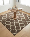 Lattice Gardens Collection Area Rug -  Bloomfield (Brown) Square Brown  lifestyle 72