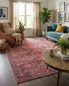 Zahara Oasis Collection Area Rug -  Tangier Rectangle Rust Red  lifestyle 12