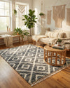Cozy Cove Shag Collection Area Rug -  Dunes Rectangle Gray  lifestyle 30