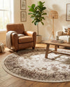 Andes Summit Collection Area Rug -  Aconcagua Round Cream  lifestyle 74