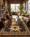 Tabriz Tapestries Collection Area Rug - Azerbaijan (Brown) Rectangle Brown  lifestyle 16