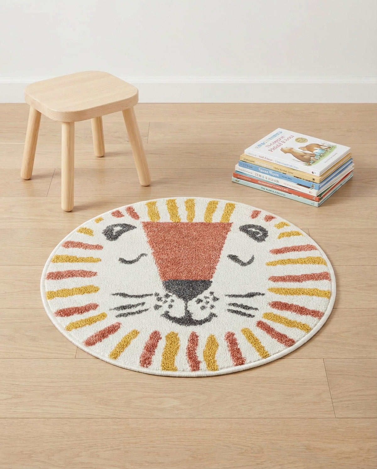 Wonder Tykes Collection Area Rug -  Mirage Round Ivory  lifestyle 3