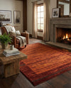 Autumn Meadow Collection Area Rug -  Nutmegwood Rectangle Terracotta  lifestyle 36
