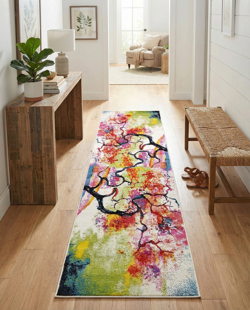 Venetian Elegance Collection Area Rug -  Rialto Runner Ivory  lifestyle 49