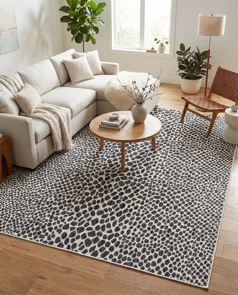 Urban Oasis Rugs Collection Area Rug -  Terrace (Black) Rectangle Black  lifestyle 17