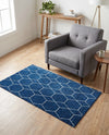 Trellis Mosaic Collection Area Rug - Arborville (Navy Blue) Rectangle Navy Blue  lifestyle 24