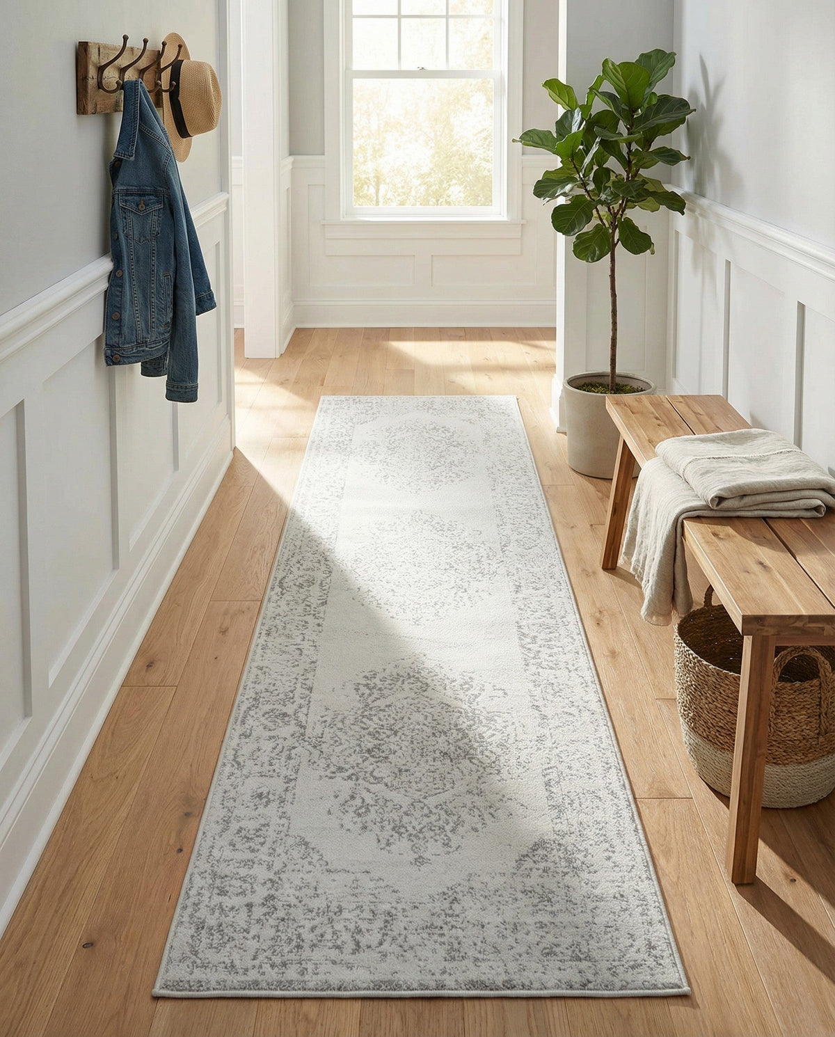 Cambridge Classics Collection Area Rug -  Magdalene (Ivory) Runner Ivory  lifestyle 88