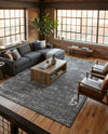 Riviera Elegance Collection Area Rug - Antibes (Dark Gray) Rectangle Dark Gray  lifestyle 15