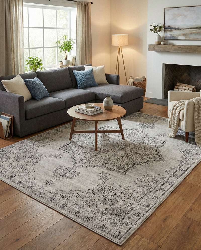 Mykonos Manor Collection Area Rug -  Tinos (Ivory) Rectangle Ivory  lifestyle 13
