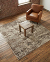 Gobi Sands Collection Area Rug -  Badain Square Cream  lifestyle 60