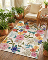 Meadow Breeze Collection Area Rug -  Petal Rectangle Ivory  lifestyle 30