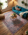 Zahara Oasis Collection Area Rug -  Agadir Square Antique Rust Red  lifestyle 49