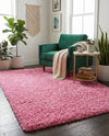 Plush Oasis Collection Area Rug - Serenity (Taffy Pink) Rectangle Taffy Pink  lifestyle 23