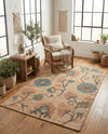 Benares Handwoven Jute Collection Area Rug -  Ramnagar Rectangle Multi  lifestyle 9