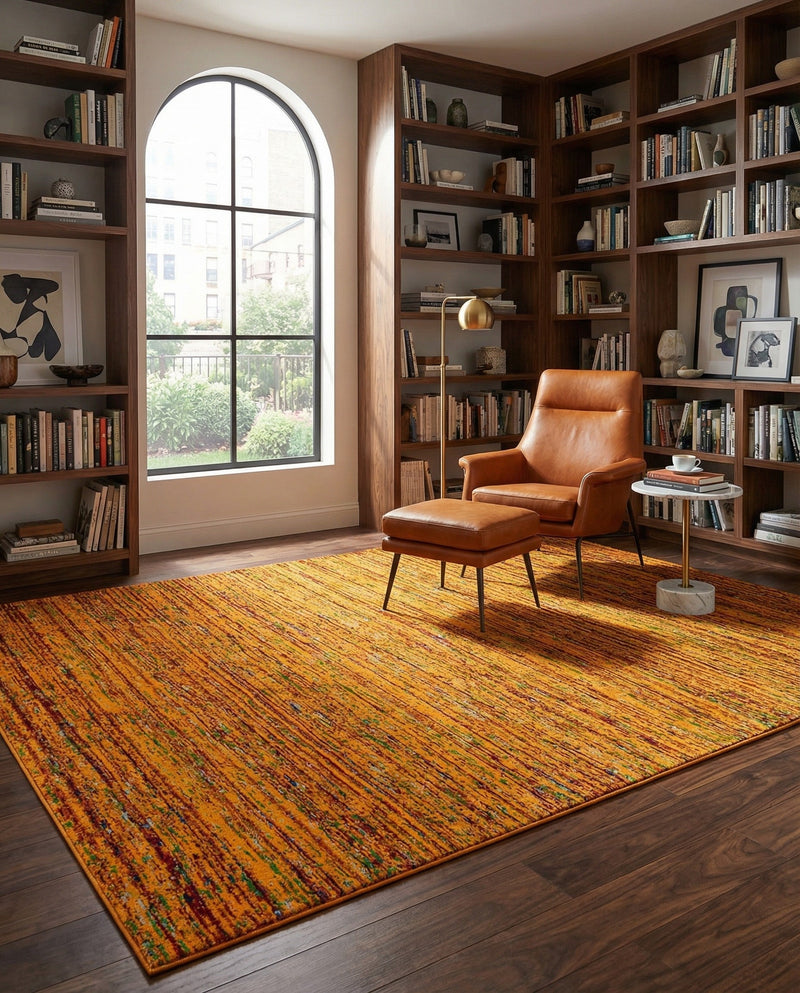 Caribbean Cove Collection Area Rug -  Lucia Rectangle Yellow  lifestyle 48