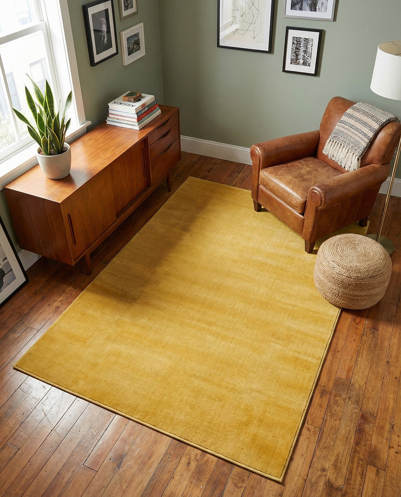 Soho Elegance Collection Area Rug - Chelsea (Gold) Rectangle Gold  lifestyle 17