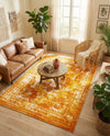 Riviera Elegance Collection Area Rug -  Menton (Orange) Rectangle Orange  lifestyle 24