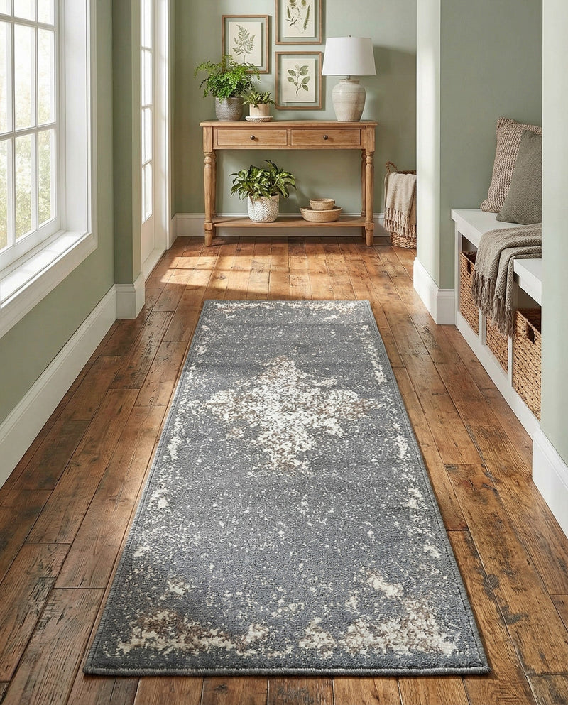 Gobi Sands Collection Area Rug -  Lop Runner Gray  lifestyle 62