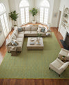 Urban Oasis Rugs Collection Area Rug -  Rooftop (Yellow and Aqua) Square Yellow and Aqua  lifestyle 58