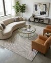 Bloomsbury Elegance Collection Area Rug -  Chelsea Rectangle Gray and Ivory  lifestyle 34