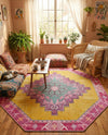 Heritage Elegance Collection Area Rug -  Winterthur (Yellow) Octagon Yellow  lifestyle 33