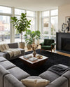 Eternal Plush Oasis Collection Area Rug -  Tranquility (Onyx Black) Rectangle Onyx Black  lifestyle 23