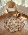 Neptune Elegance Collection Area Rug -  Galatea (Beige Cream) Octagon Beige Cream  lifestyle 70