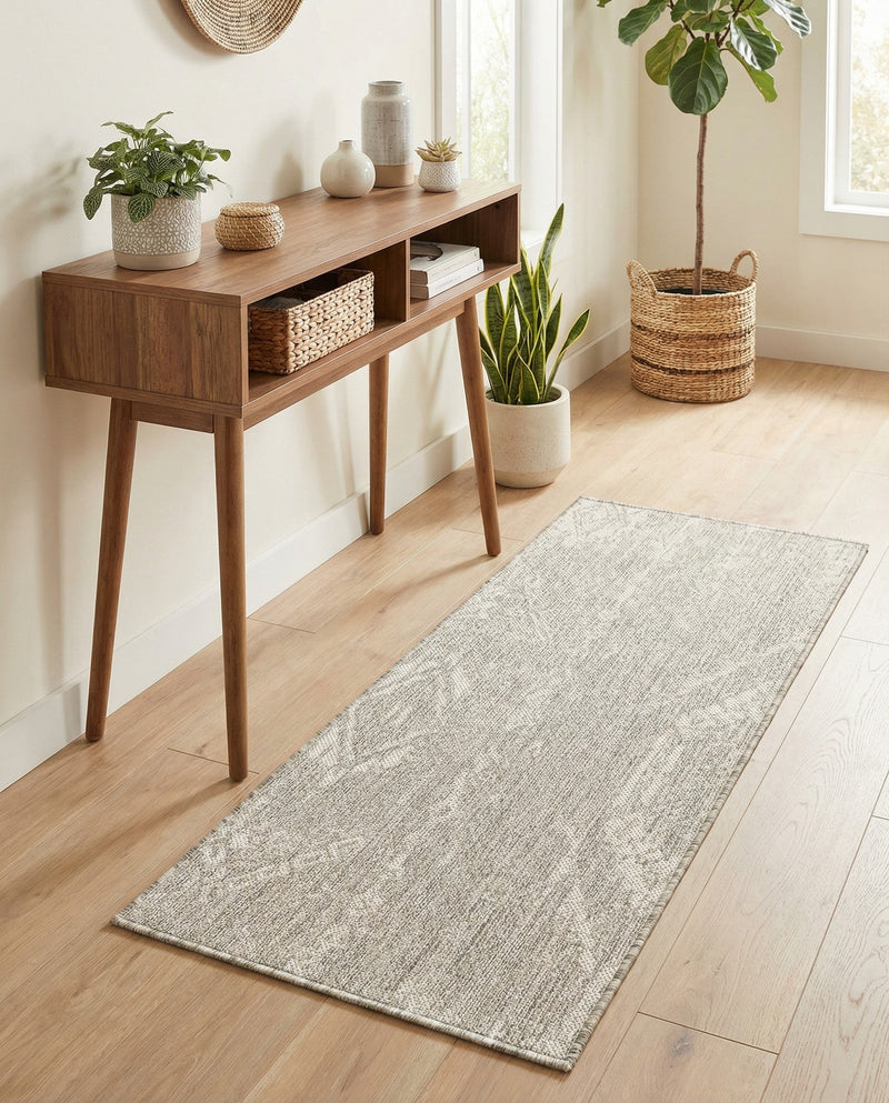 Desert Nomad Terrace Collection Area Rug - Sahara (Gray) Runner Gray  lifestyle 19