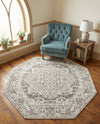 Georgetown Rugs Collection Area Rug - Dupont (White) Octagon White  lifestyle 28
