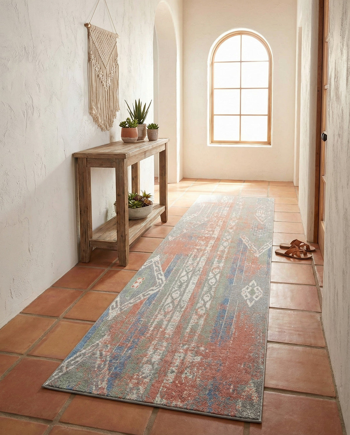 Aegean Elegance Washables Collection Area Rug -  Zakynthos Runner Multi  lifestyle 127