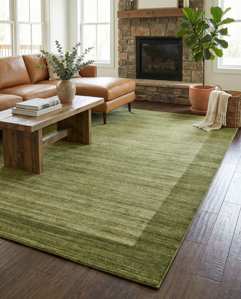 Studio Haven Collection Area Rug -  Conservatory (Light Green) Rectangle Light Green  lifestyle 5